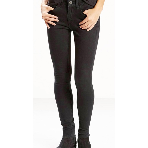 Levi’s 535 Soft Black Skinny Jeans - Picture 1 of 7